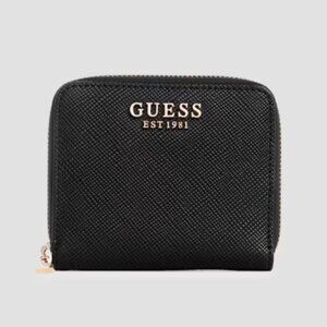 GUESS Black Laurel Small Zip-Around Wallet